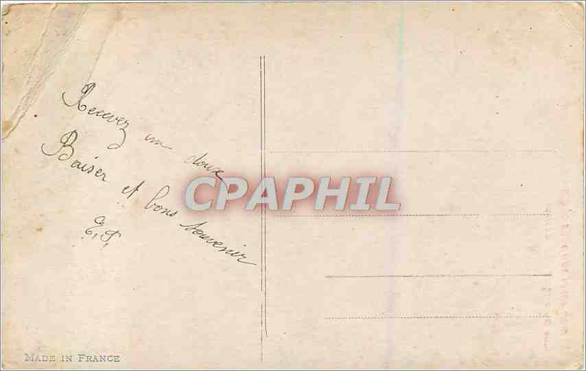 CPA 1er Avril Femme — Verso