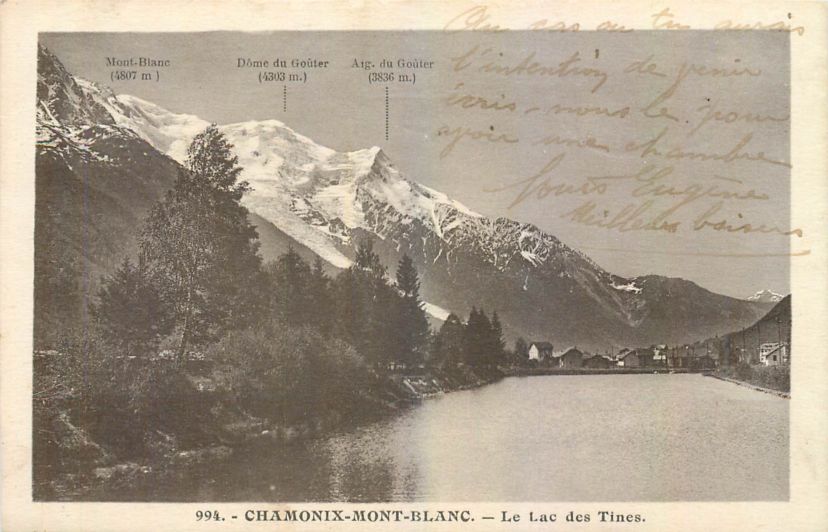 CPA Chamonix Mont Blan Le Lac des Tines 