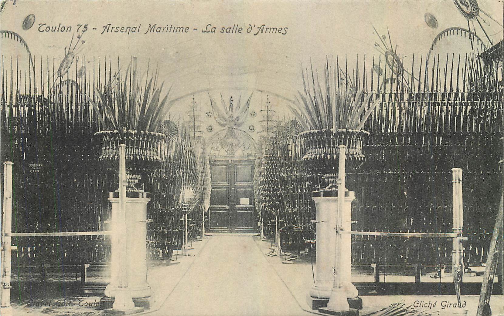 CPA Toulon Arsenal Maritime La salle d'Armes Militaria