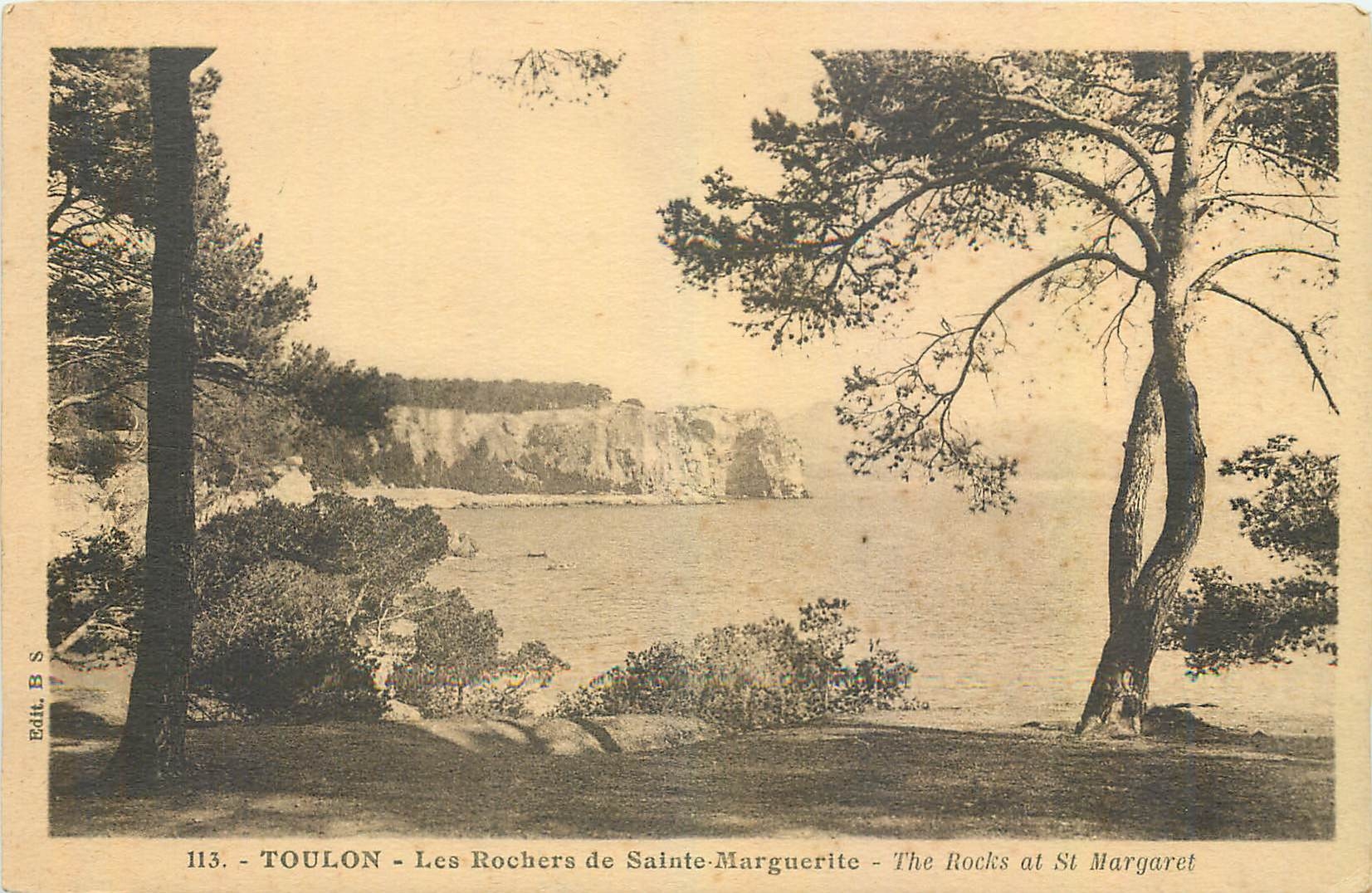 Toulon - Les Rochers de Sainte-Marguerite — Éditeur B.S., n° 113
