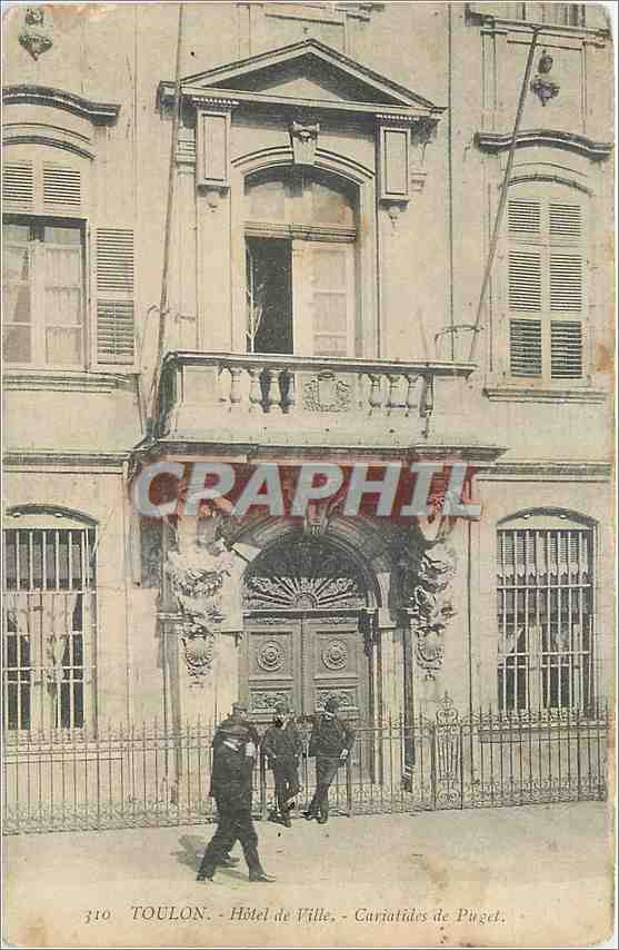 CPA Toulon Hotel de Ville Cariatides de Puget 