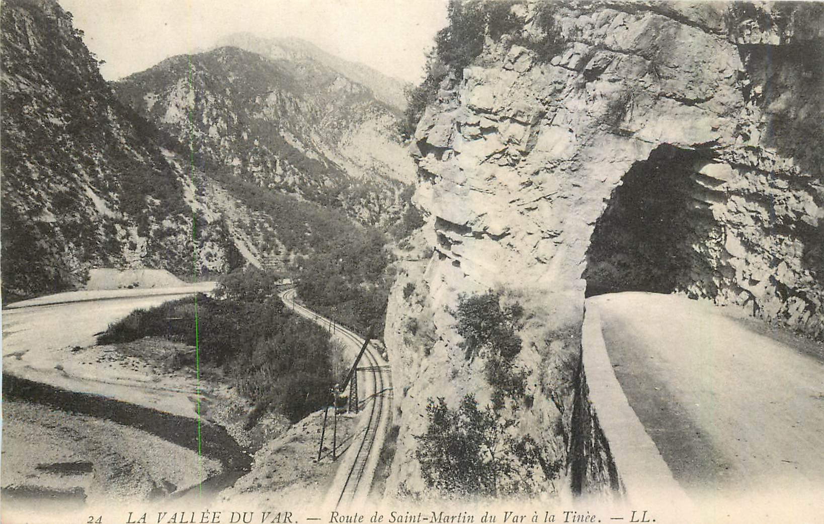 CPA La Vallee du Var Route de Saint Martin du Var a la Tinee 