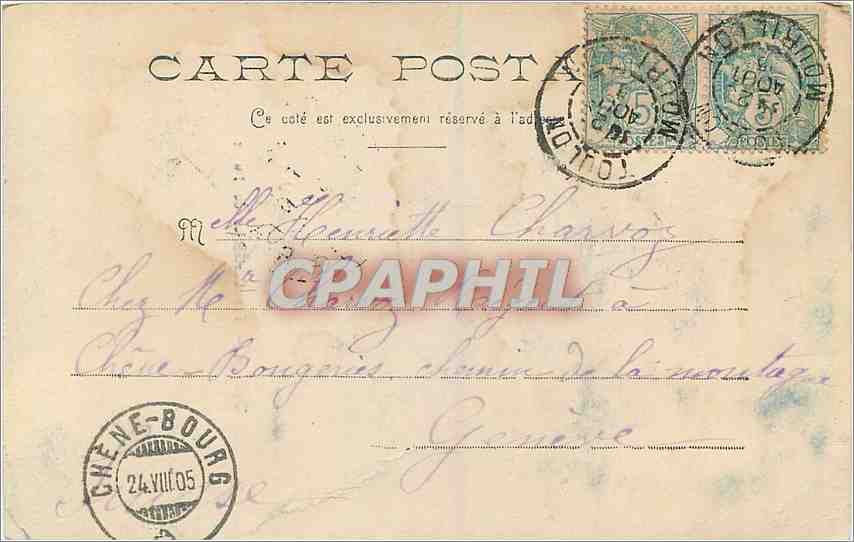 Toulon — Les Cariatides de Puget — Édition Lévet et Cie, n°35 — Verso
