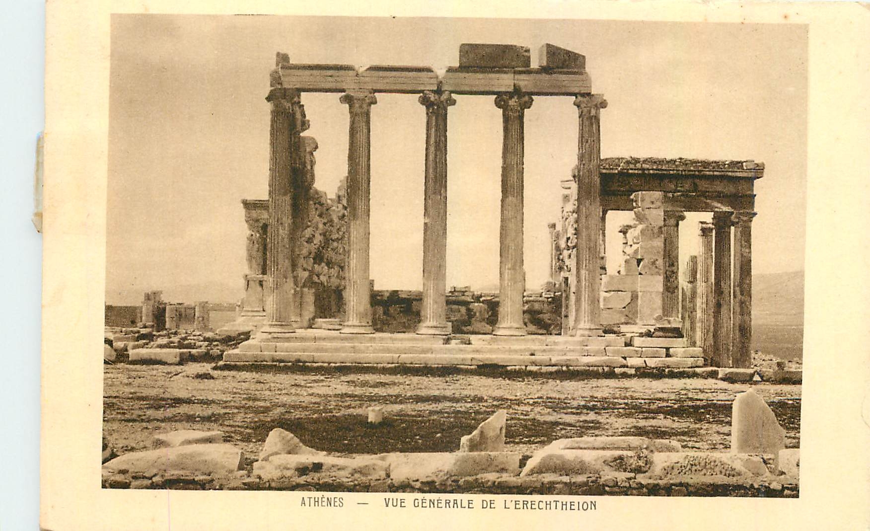 CPA Athenes Vue generale de L'Erechtheion 