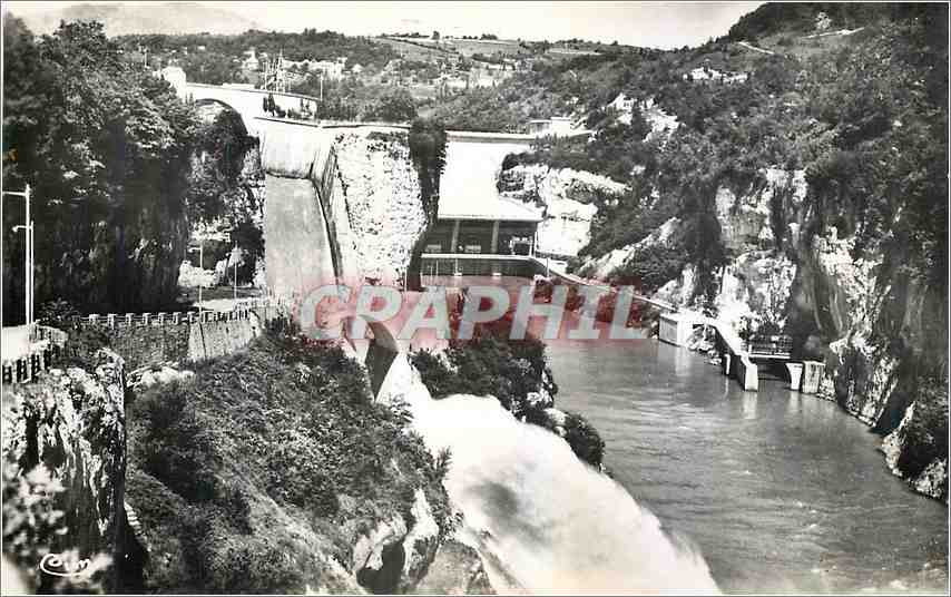 CPM Barrage de Genissiat Ain Vue generale 