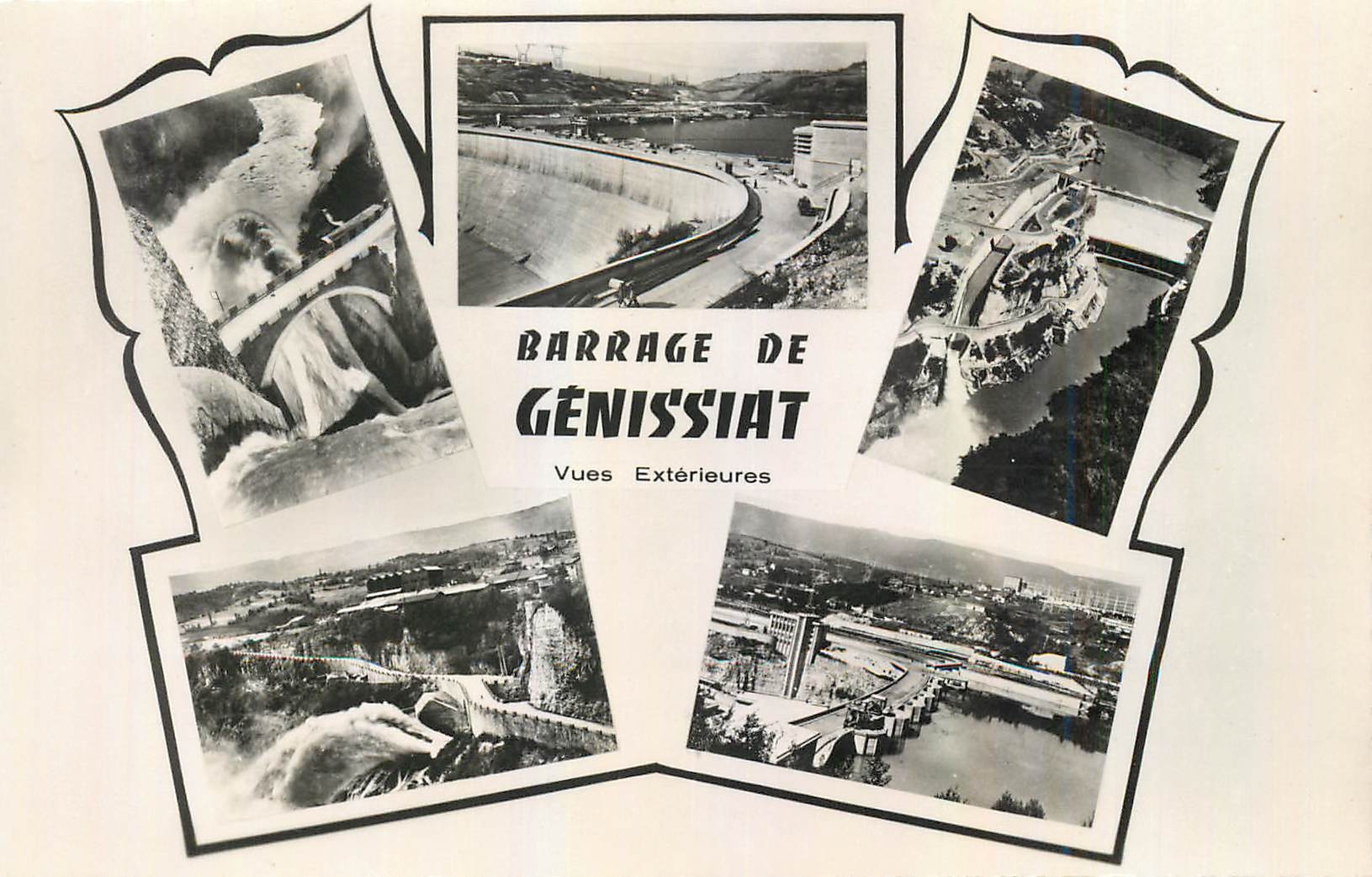 CPM Barrage de Genissiat Ain Vues exterieures 