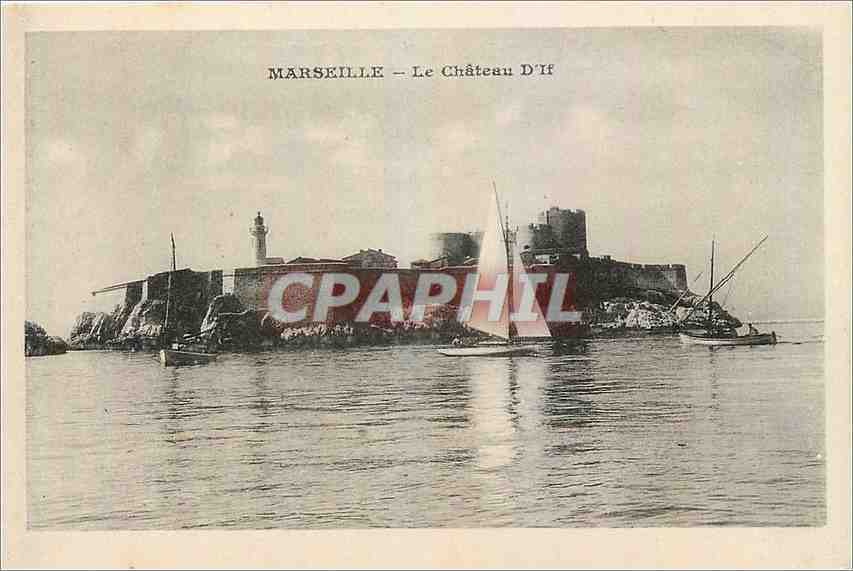 CPA Marseille Le Chateau d'If Bateaux