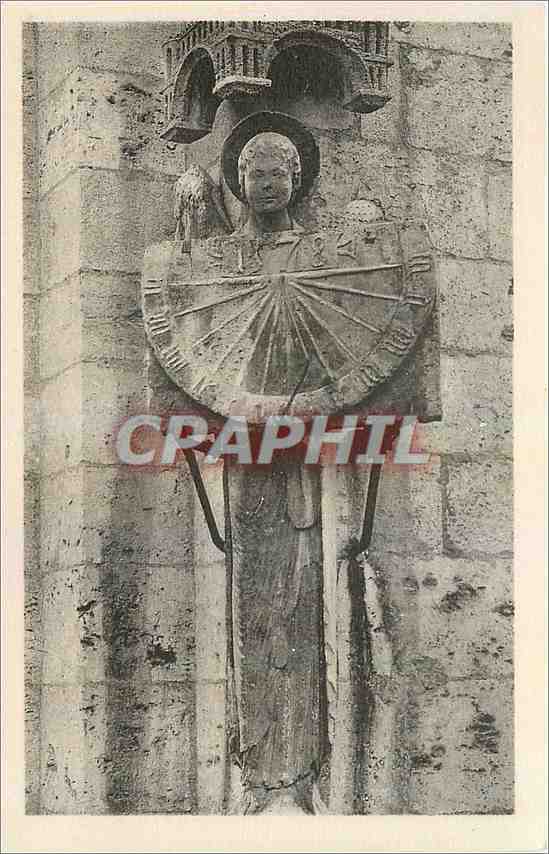 CPA Cathedrale de Chartres Ange XII Le Cadran XVI siecle 