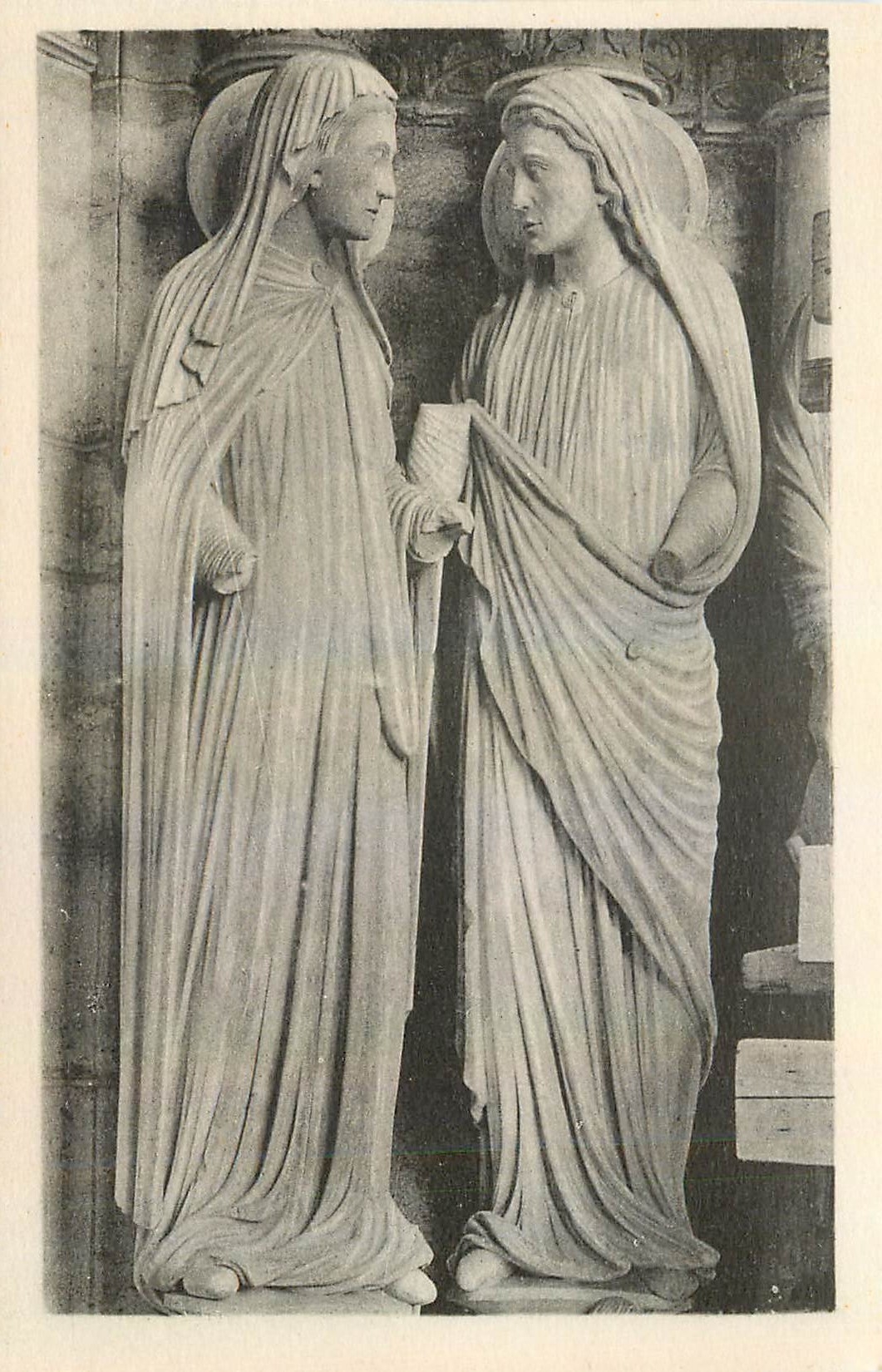 CPA Cathedrale de Chartres Visitation Portail Nord XIII siecle 