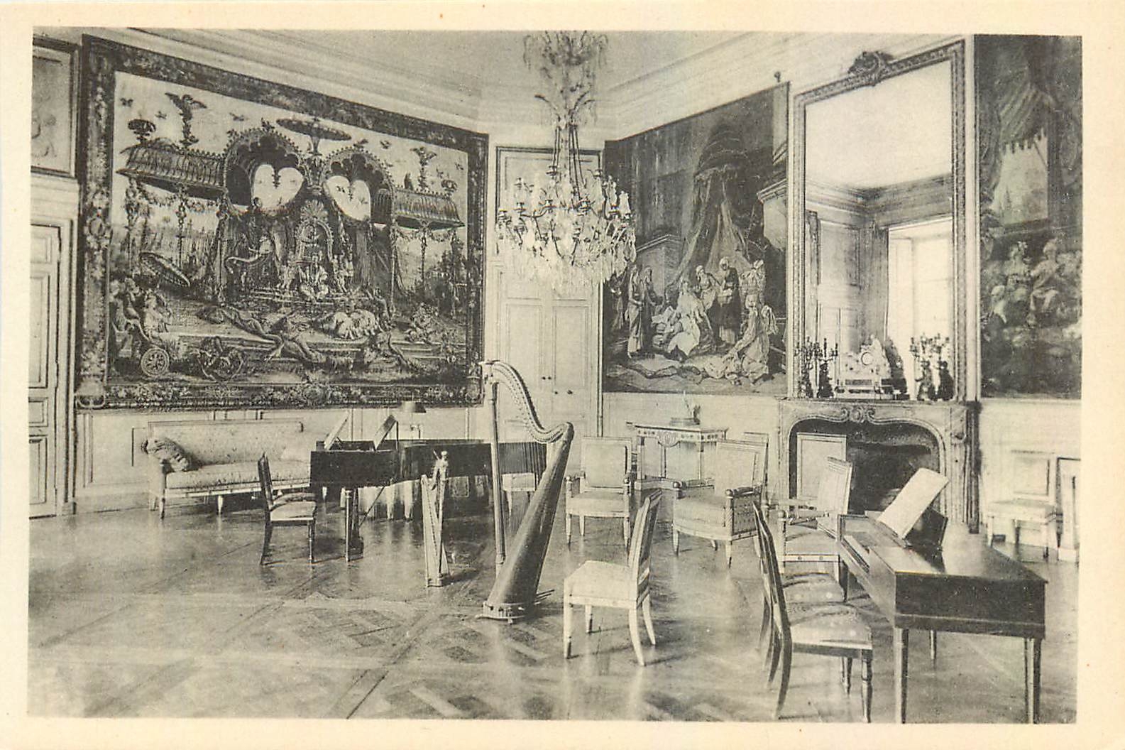 CPA Chateau de Compiegne Salon de Musique 