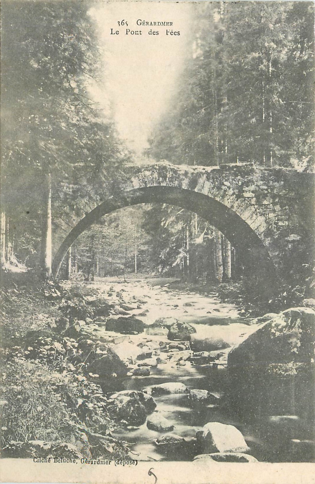 CPA Gerardmer Le Pont des Fees 