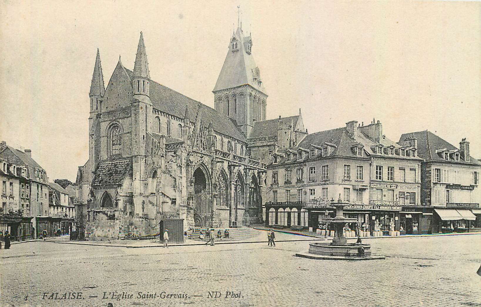 CPA Falaise L'Eglise Saint Gervais 