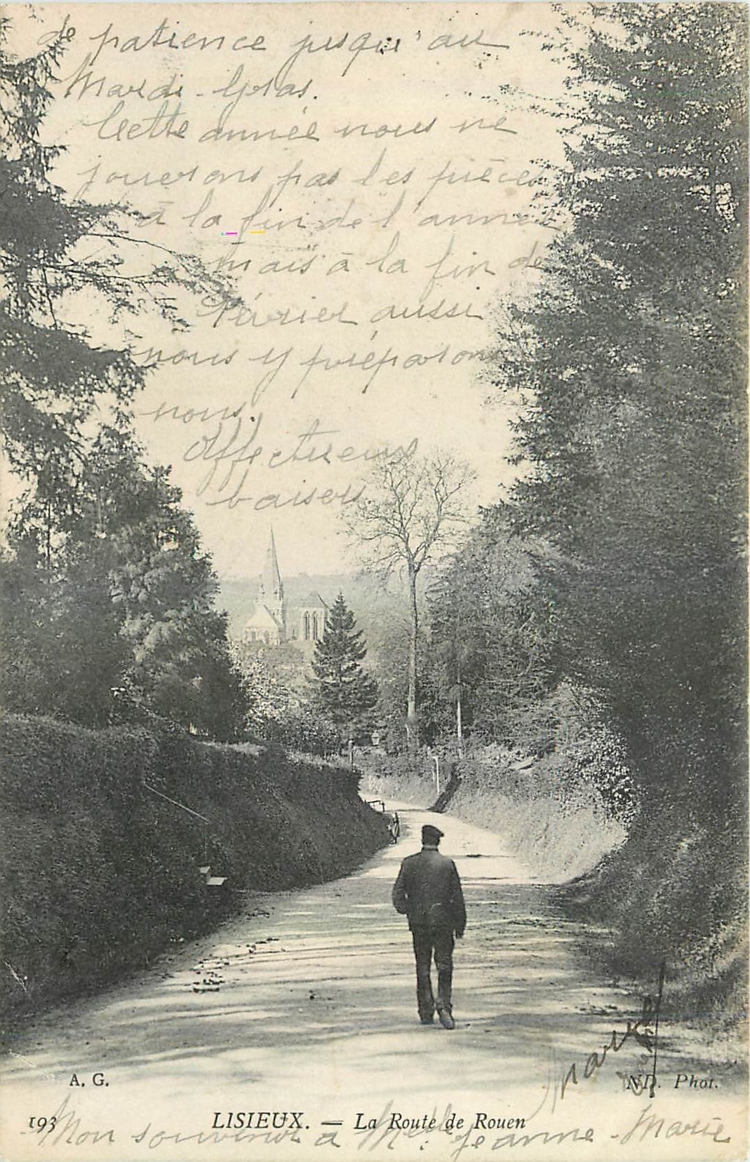 Lisieux — La Route de Rouen — A.G. — N.D. Phar.