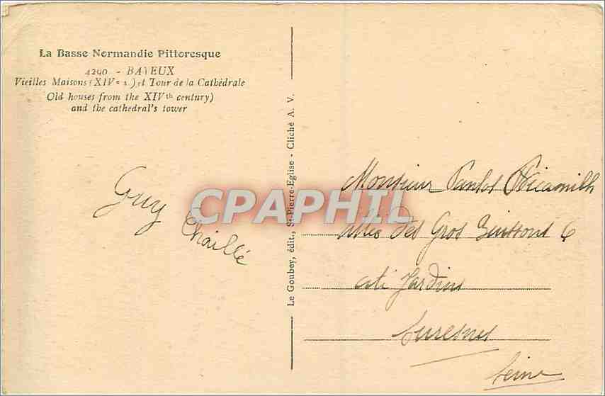 Basse-Normandie pittoresque — Bâleux — éditeur Le Gonby, n° 4200 — Reverso