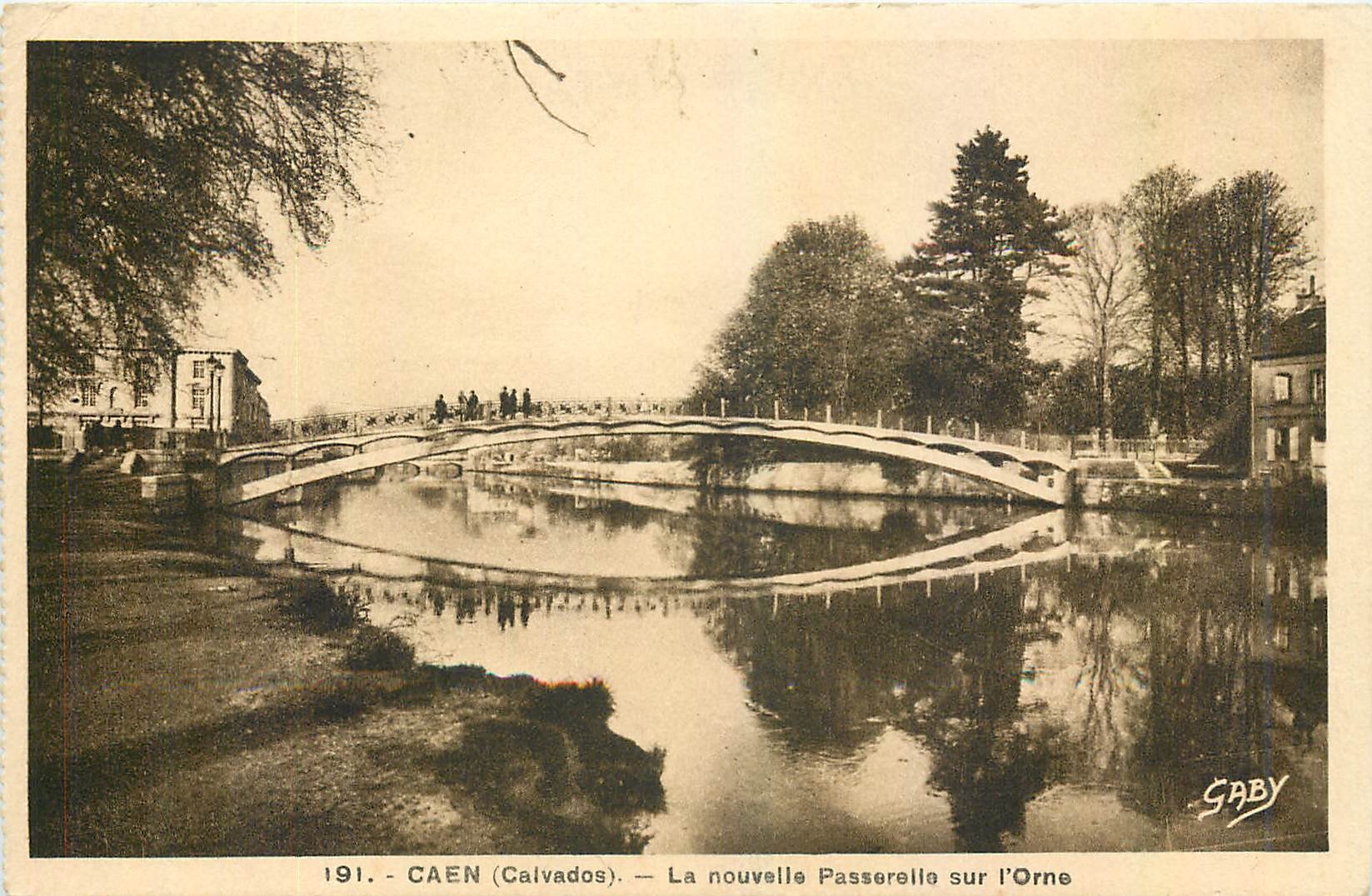 CPA Caen Calvados La nouvelle Passerelle sur l'Orne 