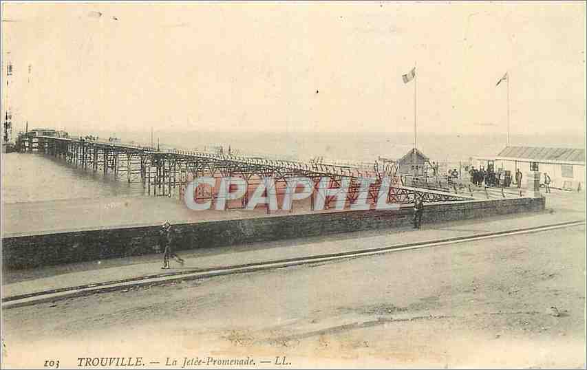 CPA Trouville La Jetee Promenade 