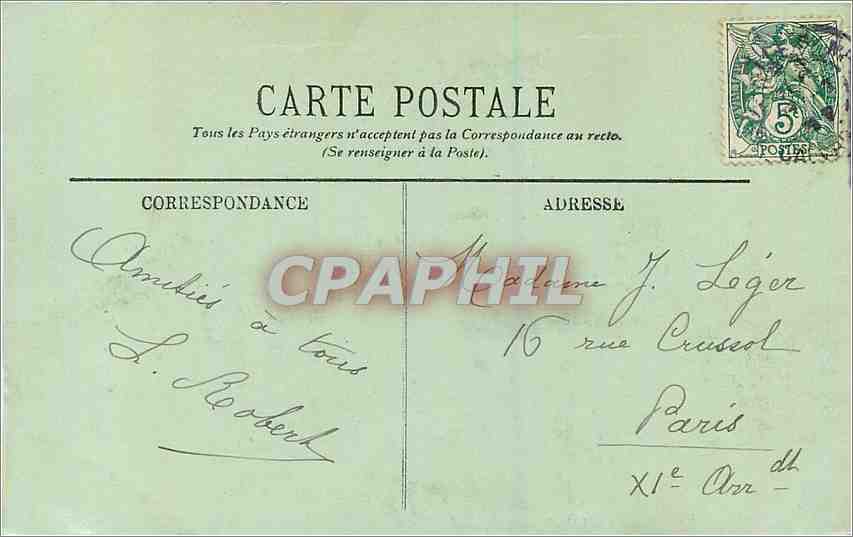 CPA Trouville La Jetee Promenade  — Verso