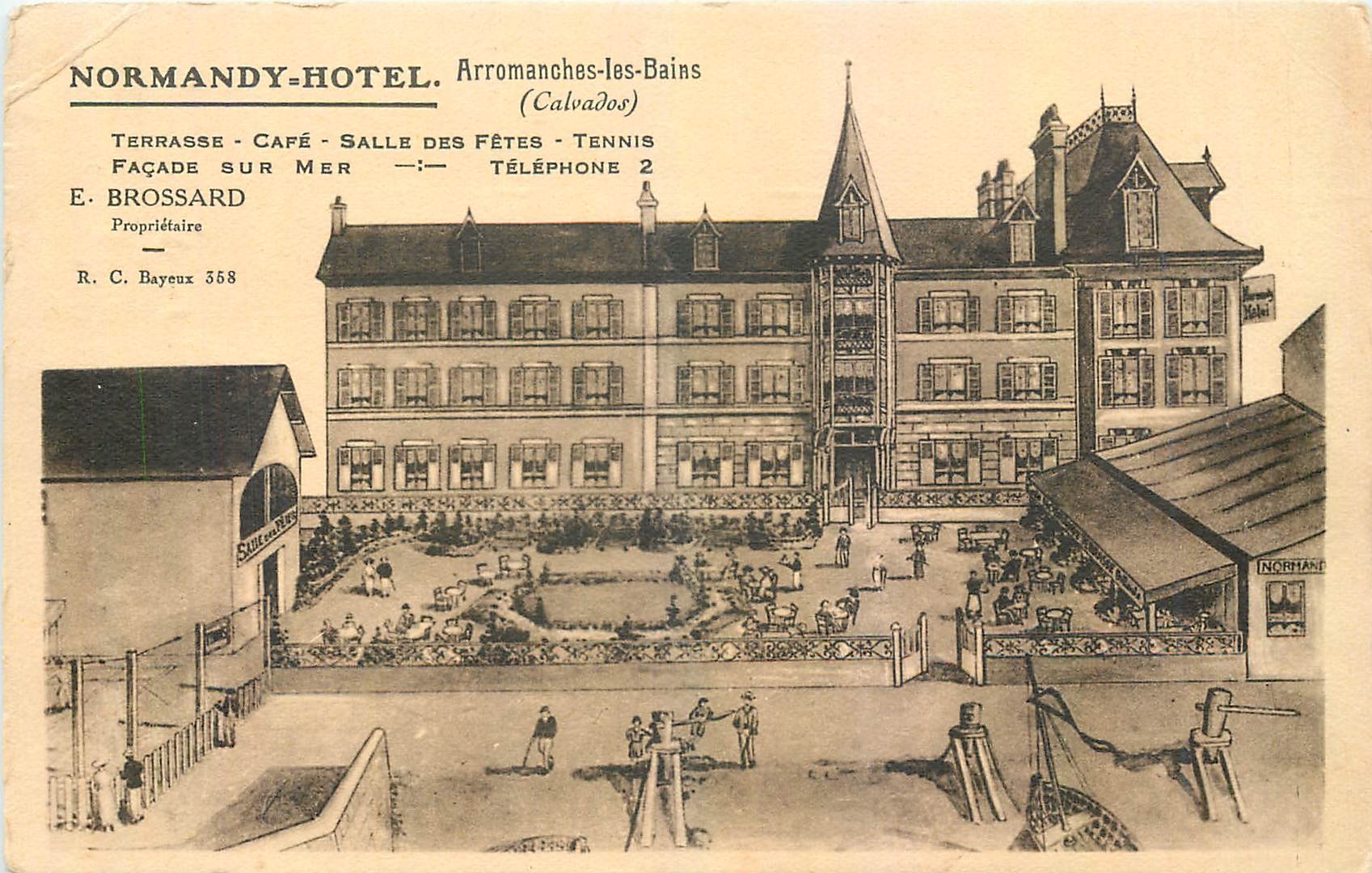 CPA Arromanches les Bains Calvados Normandu Hotel