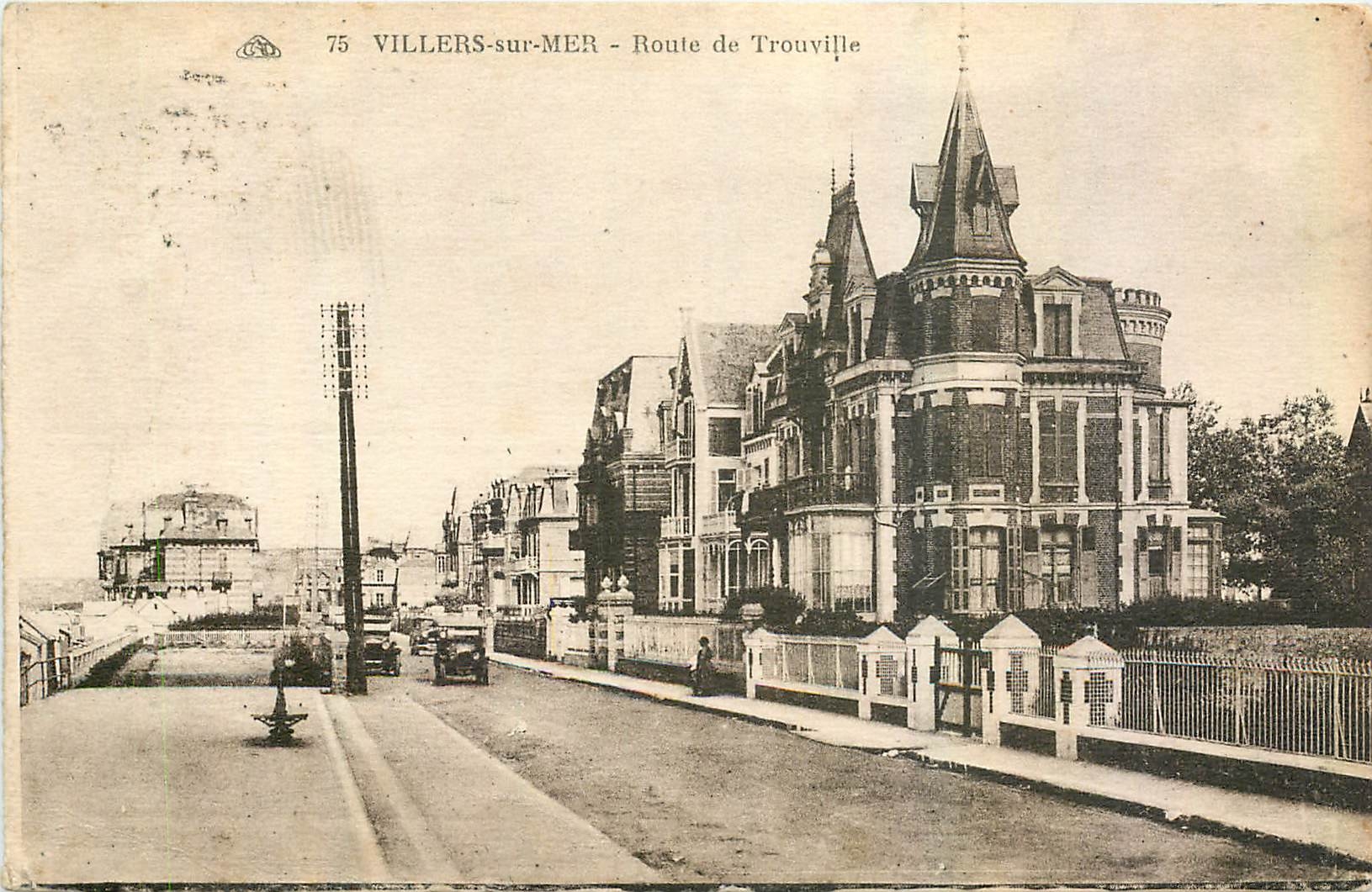 CPA Villers sur Mer Route de Trouville 