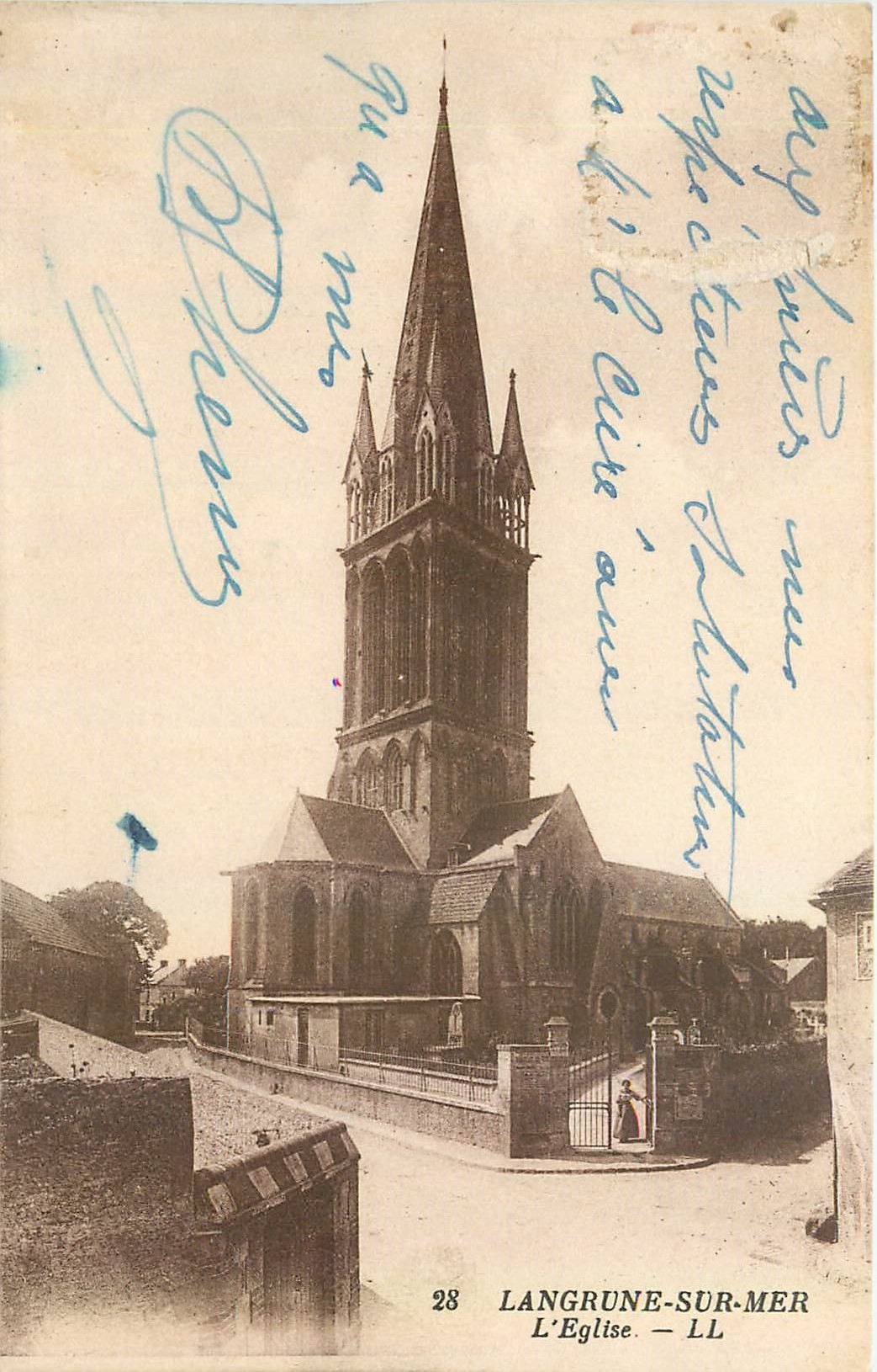CPA Langrune sur Mer L'Eglise 