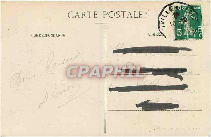 Deauville-sur-Mer — Le Royal Hôtel, in das Militärkrankenhaus Nr. 31 umgewandelt — Verlag: L. Hinderer, Deauville — Rückseite