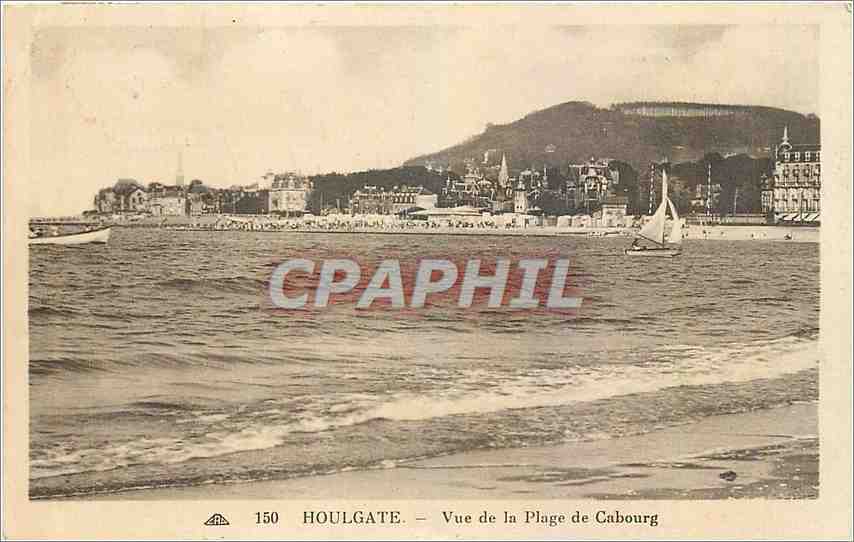 CPA Houlgate Vue de la Plage de Cabourg 