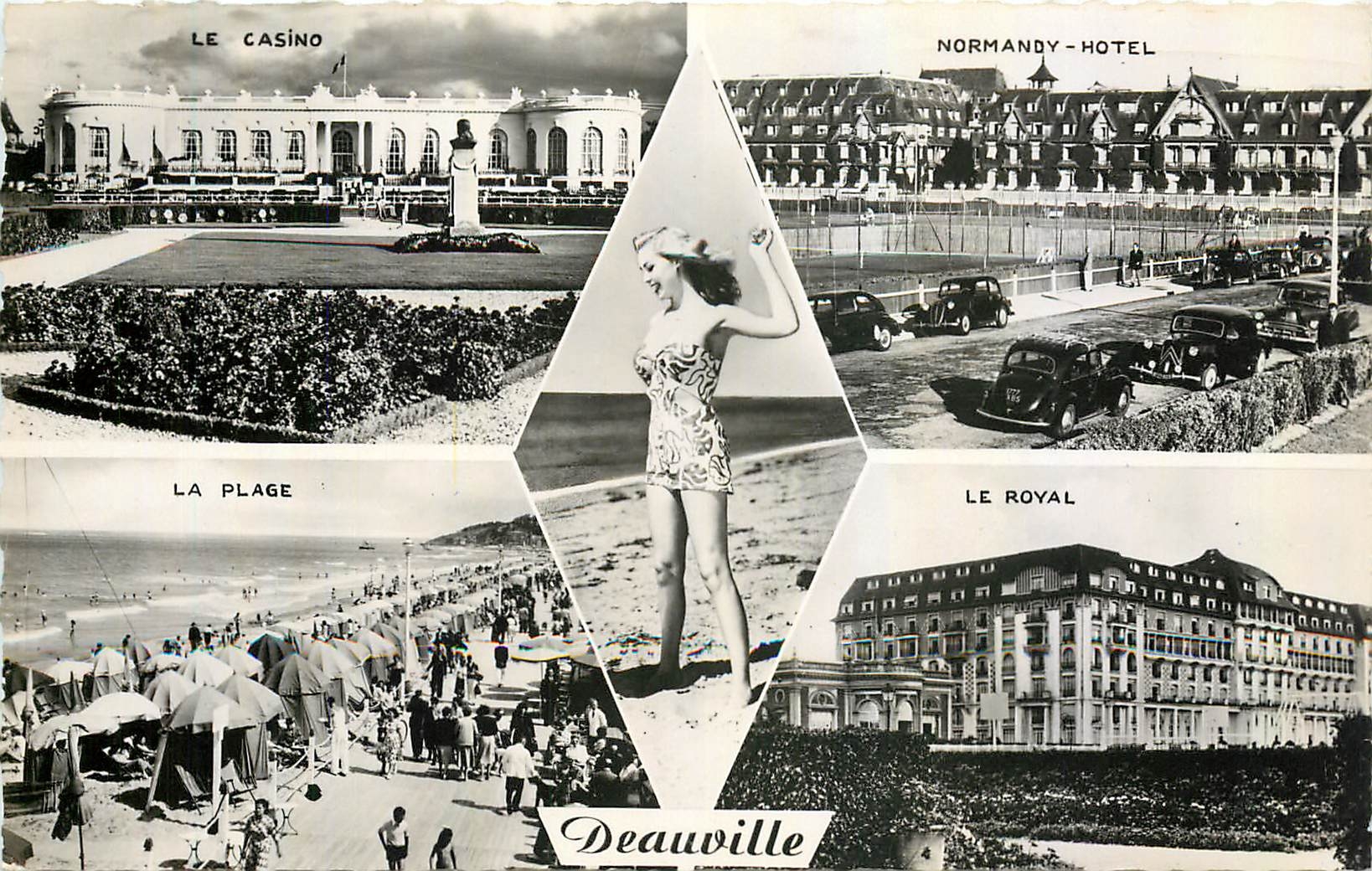 Deauville — Le Casino, Le Normandy-Hotel, La Plage, Le Royal — Réal-Photo