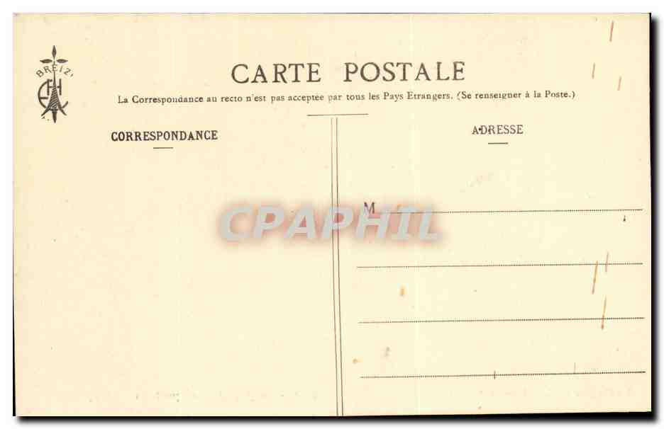 Bretagne- La popote des petiots -CPA Enfants Folklore — Verso