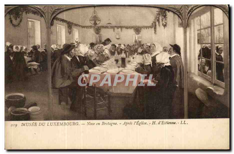 Musee du Luxembourg- Noce en Bretagne- Apres L'Eglise -CPA