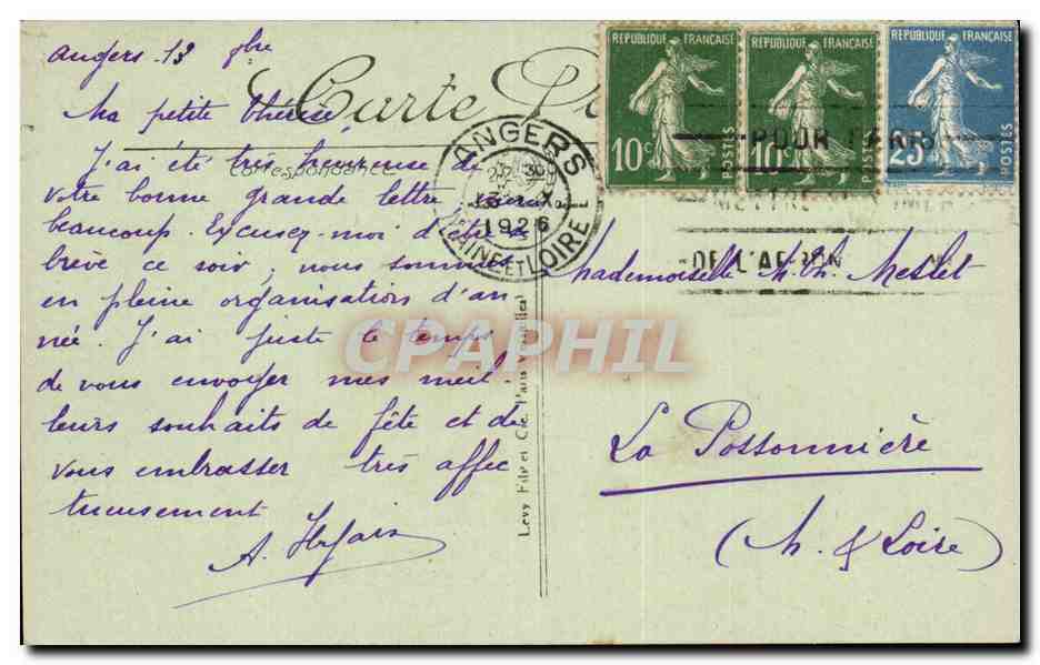 Bretagne- Moeurs et Types Bretons- Jeunes Bigoudenes- CPA — Verso