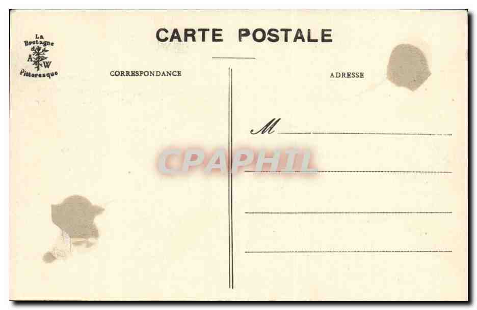 Bretagne-Jeune Homme -CPA Marin  — Rückseite