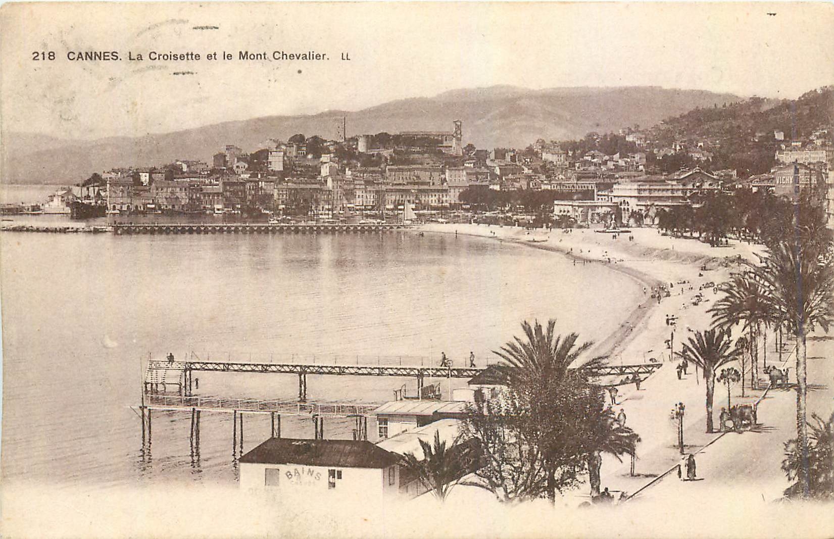 CPA Cannes La Croisette et le Mont Chevalier 