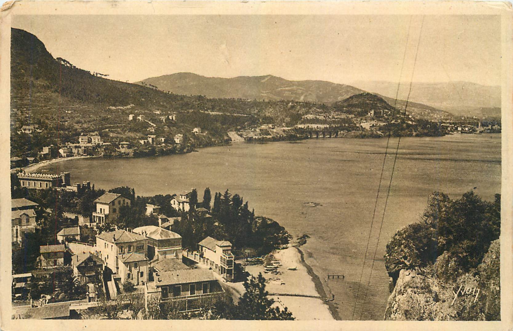CPA Cote d'Azur Theoule sur Mer Alpes Maritimes Vue Panoramique Baie de Theoule et la Napoule 