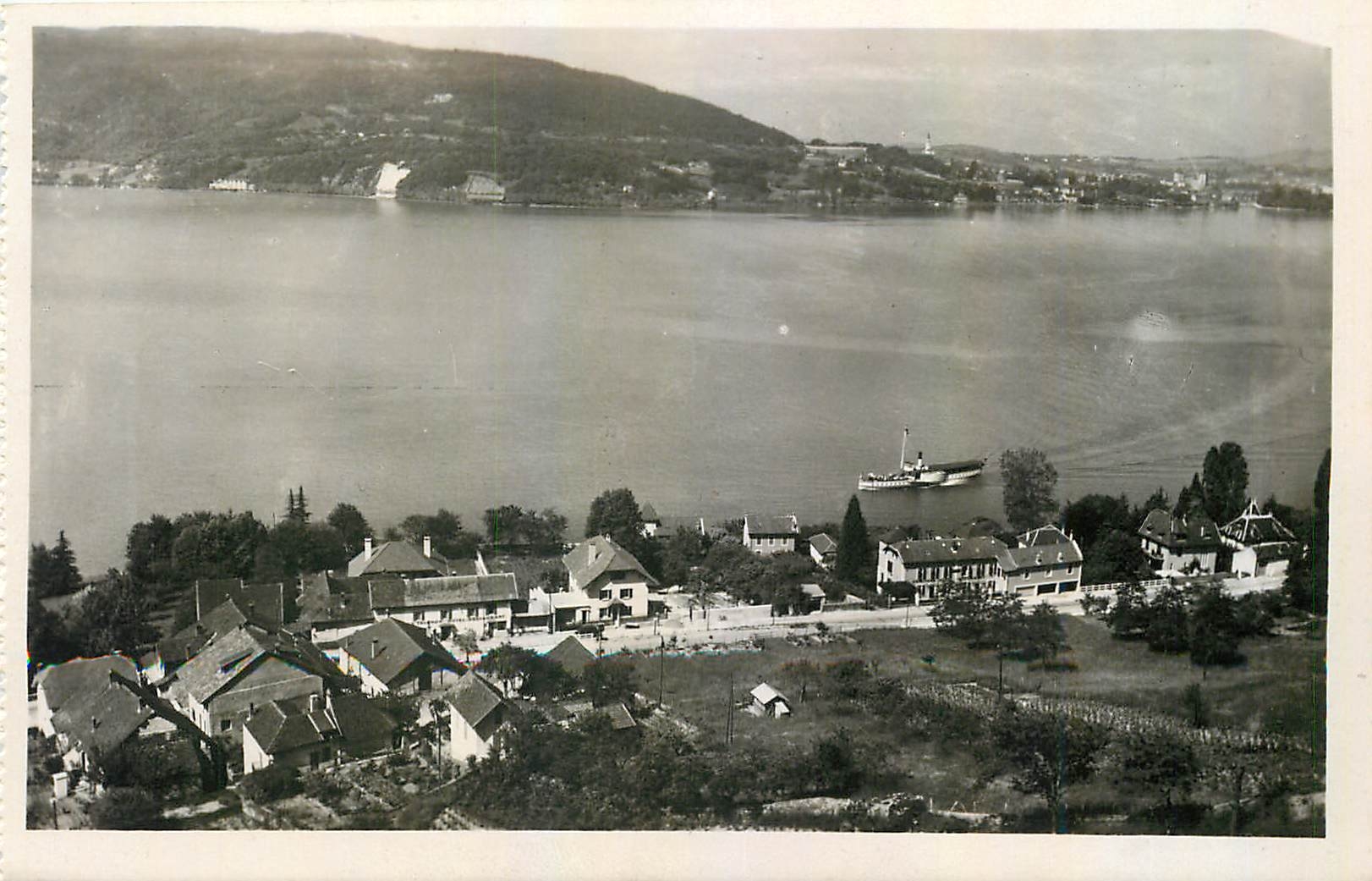 CPA Lac d'Annecy Chavoires et vue vers Annecy 