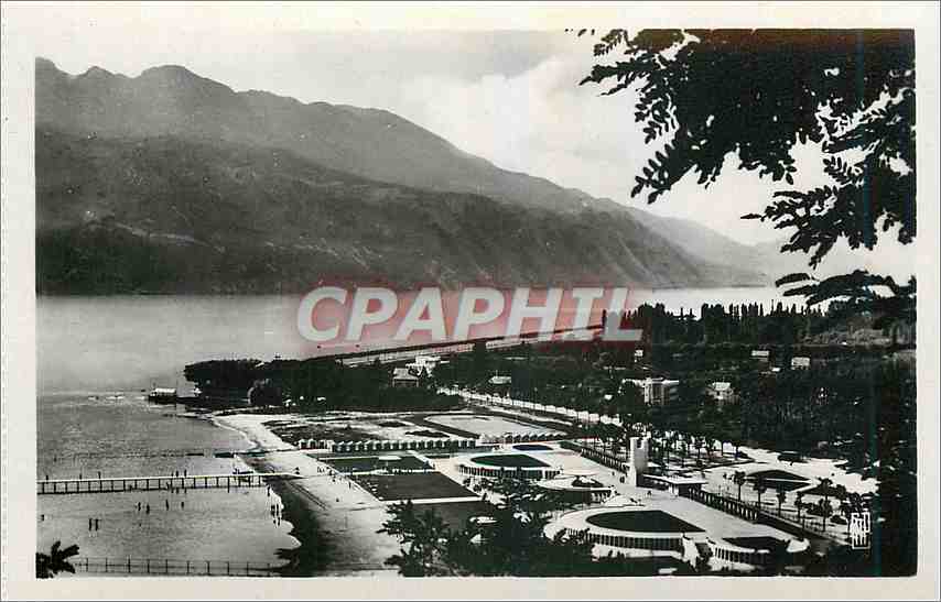 CPA Aix les Bains Vue generale de la Plage 