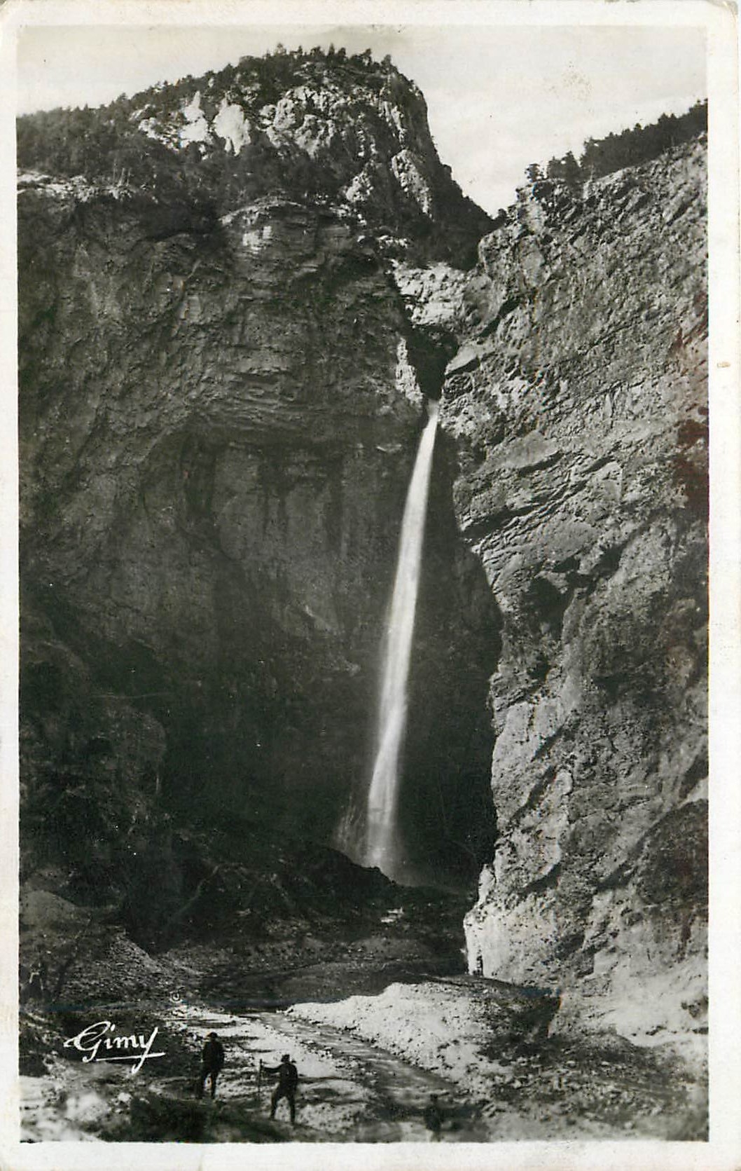 CPA La Savoie Pittoresque Modane Environs Cascade de St Benoit 