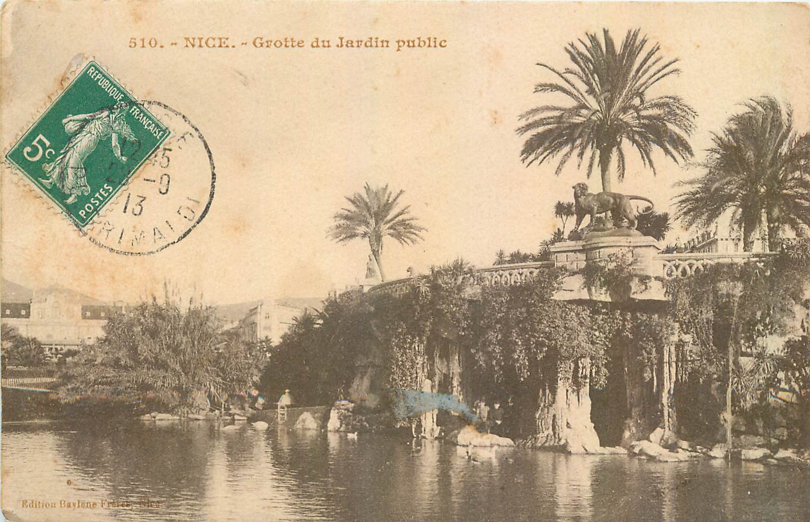 CPA Nice Grotte du Jardin public 
