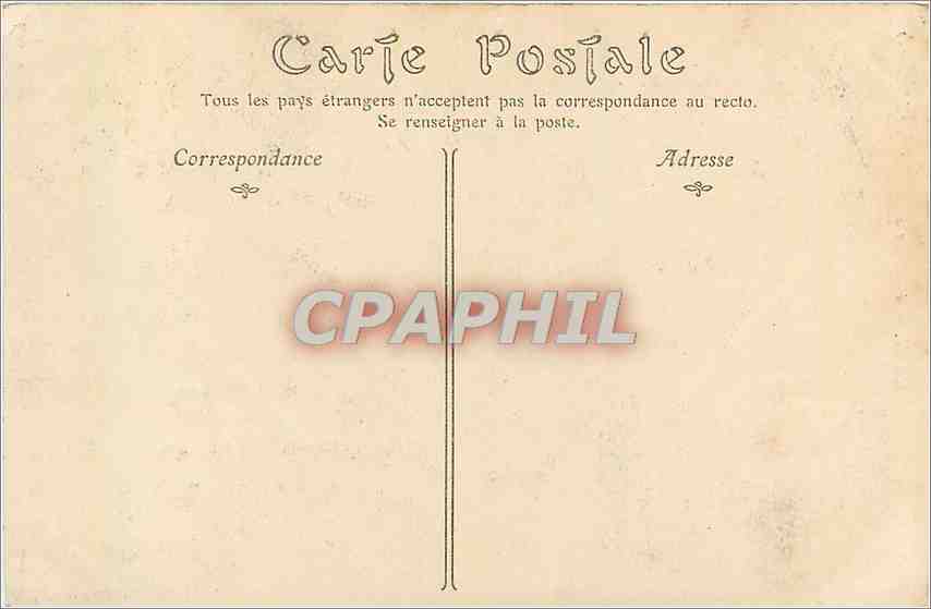 CPA Caen Le Vieux Saint Etienne  — Back