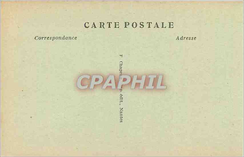 CPA Nantes La Loire vers Sainte Anne  — Rückseite