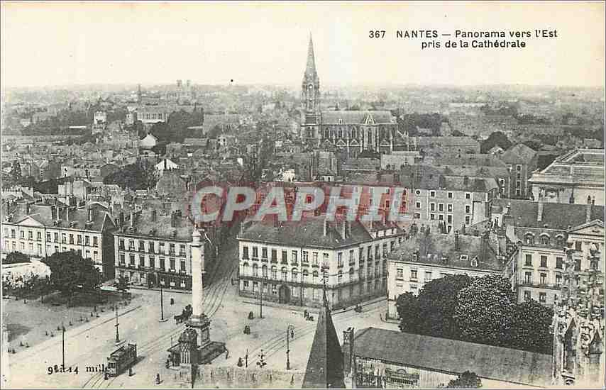 CPA Nantes Panorama vers l'Est pris de la Cathedrale 