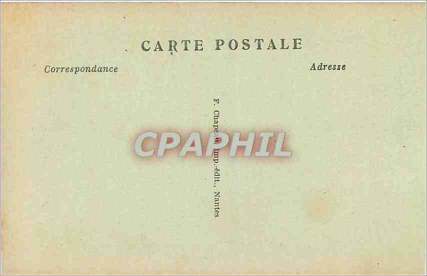 CPA Nantes Les Cours Place et Colonne Louis XVI — Verso
