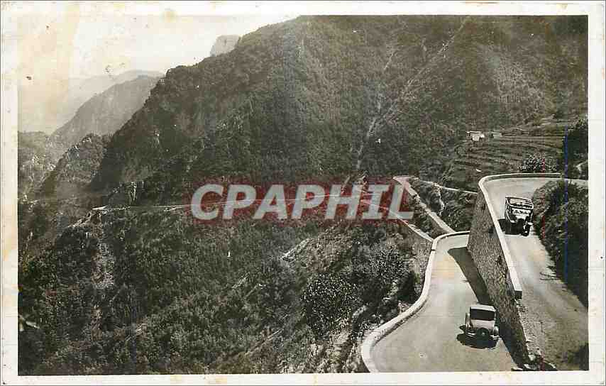 CPA Sospel AM Les Lacets de la Route de Moulinet a Sospel 