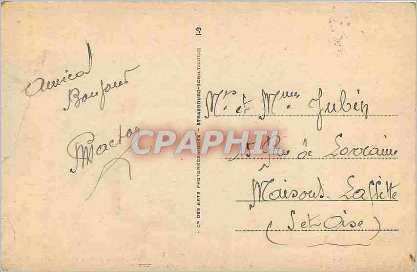 CPA Royan Le Square Botton et les deux Jetees  — Rückseite