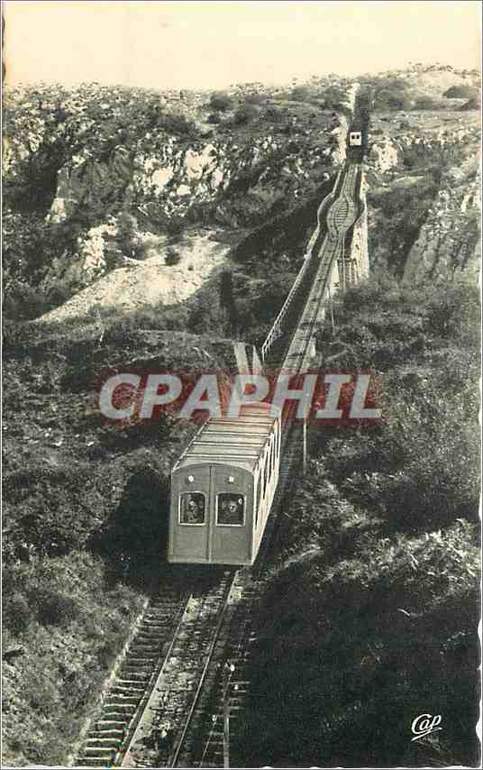 CPA Lourdes Pic du Jer Le Funiculaire 