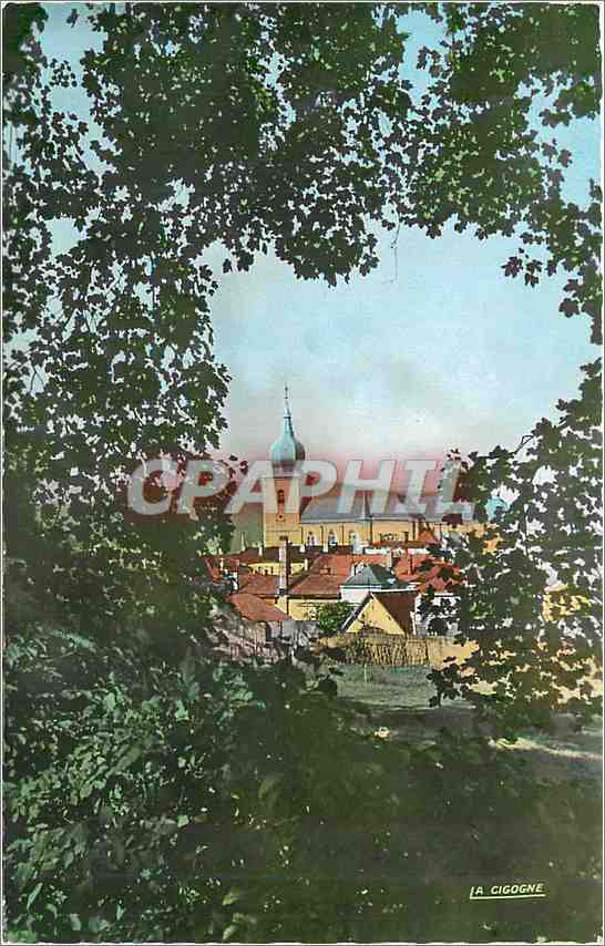 CPA Remiremont chappee sur l'Eglise depuis le chemin du calvaire 