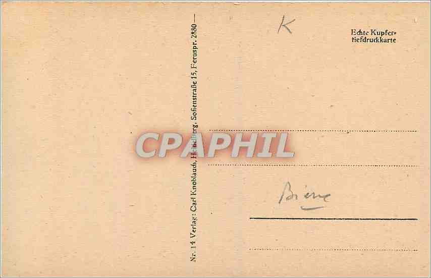 CPA Das grosse Heidelberger Fafs Biere — Back