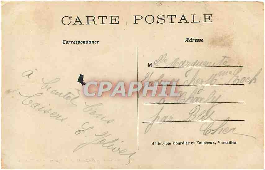 CPA Versailles Hameau de Trianon Le Moulin  — Verso