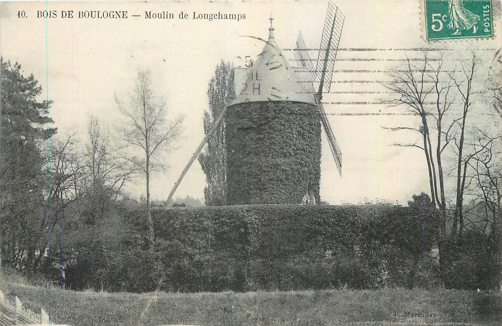 Bois de Boulogne — Moulin de Longchamps — L. Mairin, n°40