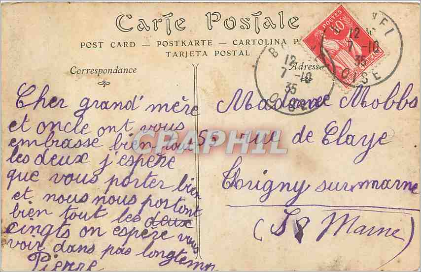 CPA Musee du Louvre Ecole Francaise  — Rückseite