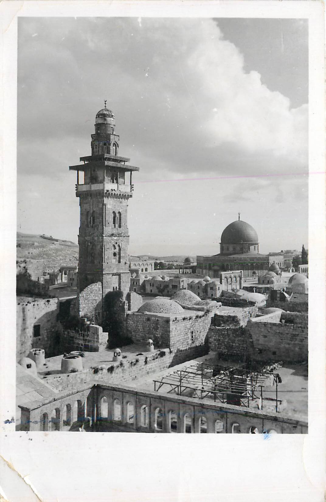 CPA Antonio Tower with Mosque of Omar Jerusalem 